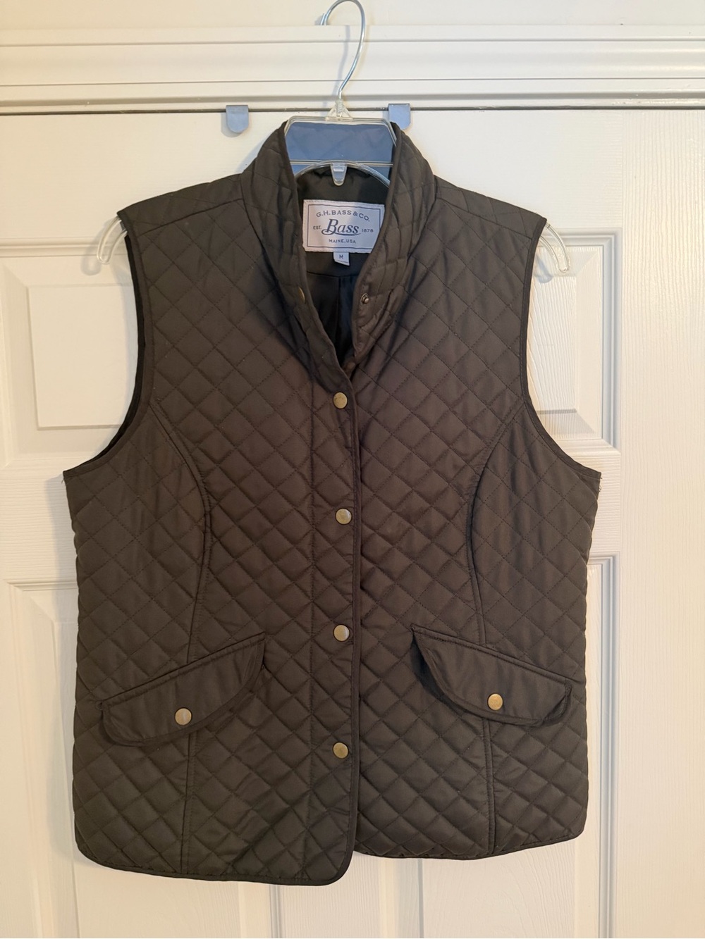 Bass Quilted Olive Women's Vest